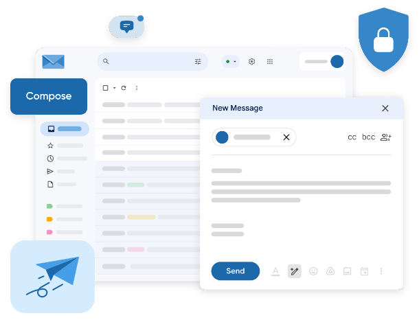 Email interface preview